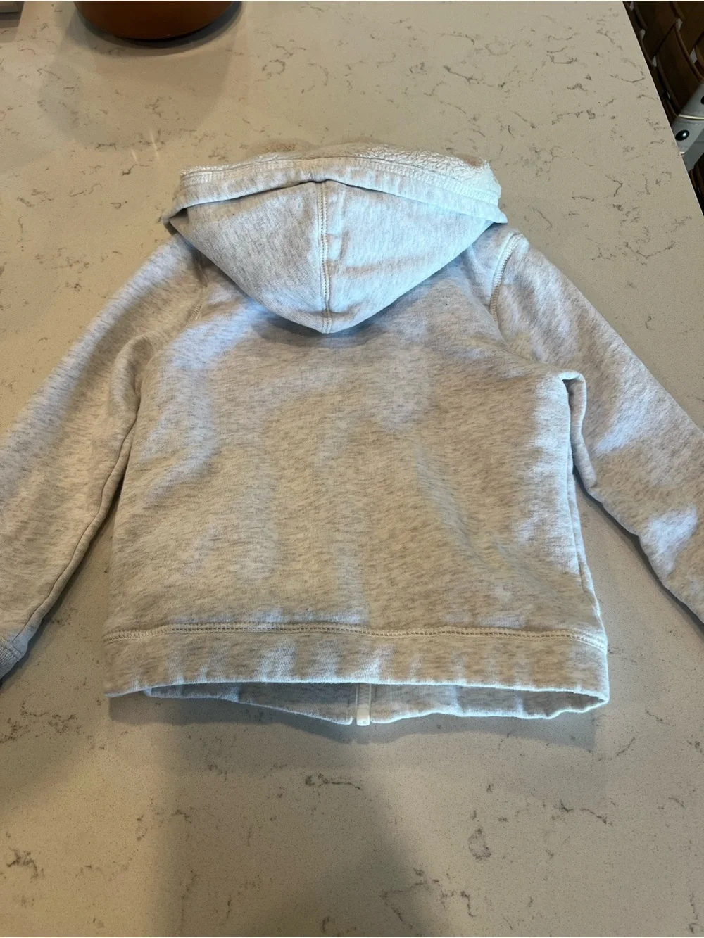 Carter’s Girls Hooded Zip Lined Jacket - Light Gray - 5T